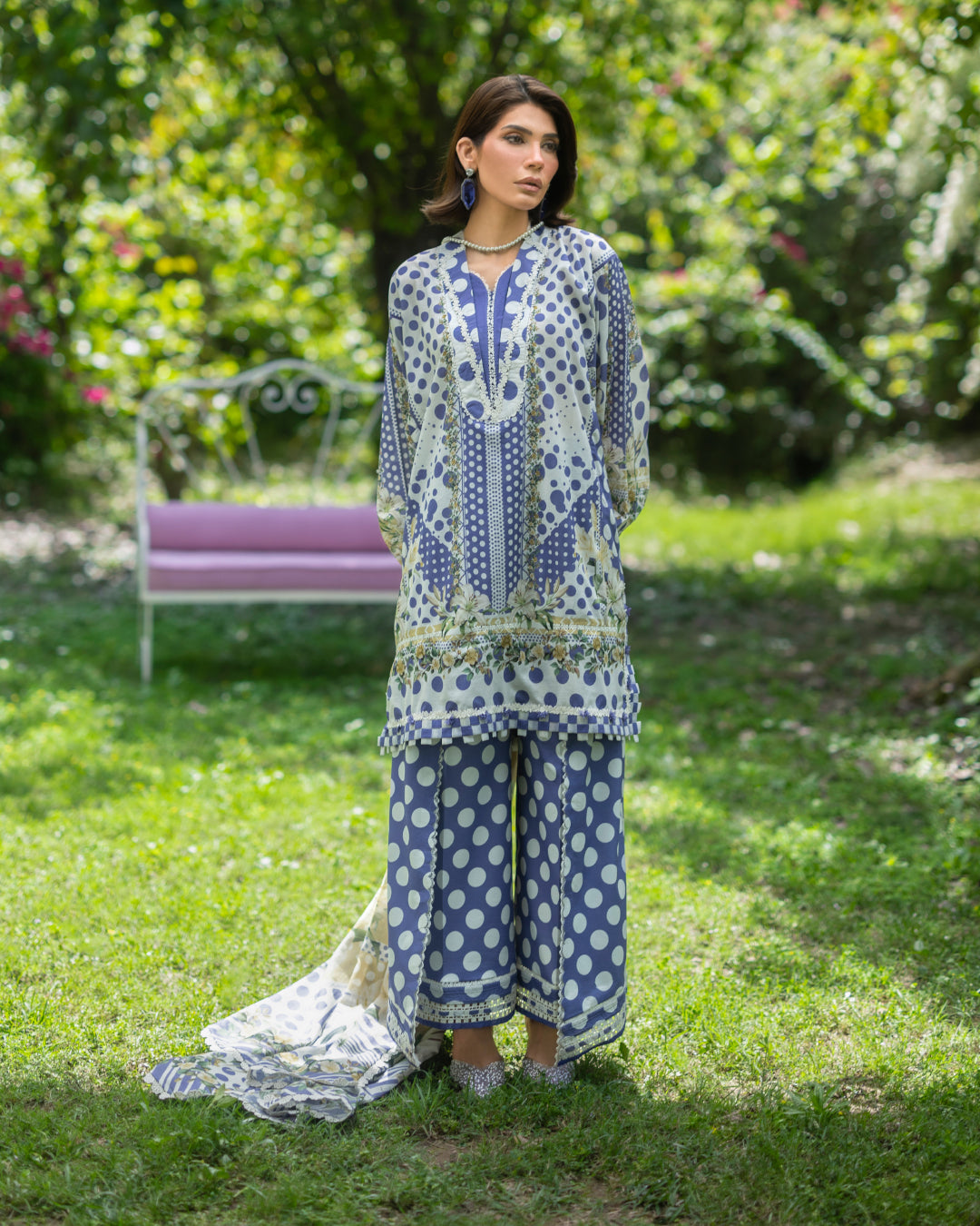 Elaf Premium | Bridgerton Prints 26 | EPB-5A VIOLETTE - by Libasekhas UK - Registered Vendor of : Elaf Premium - 100% Original Designer Dress