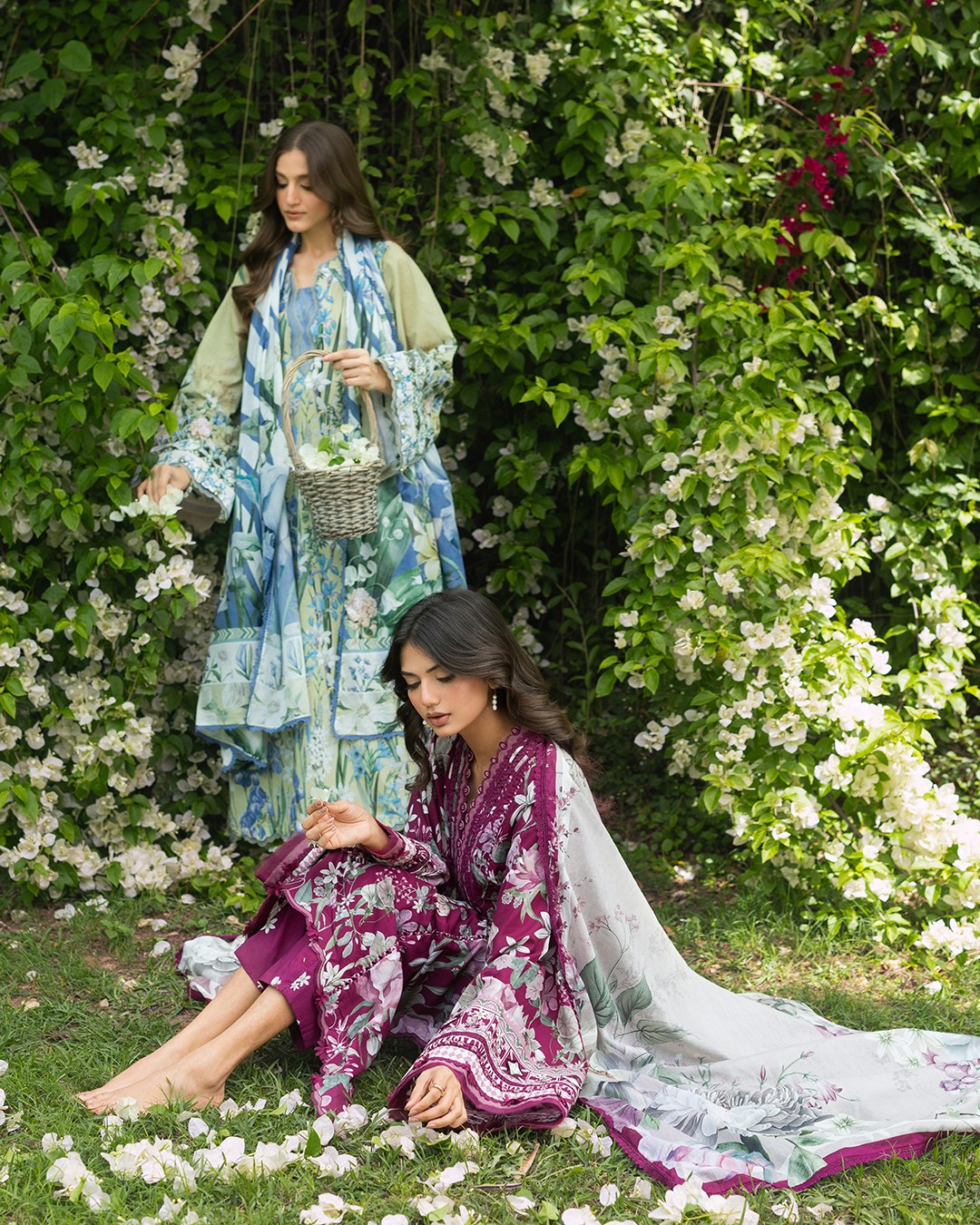 Elaf Premium | Bridgerton Prints 26 | EPB-2A GARDEN AFFAIR - by Libasekhas UK - Registered Vendor of : Elaf Premium - 100% Original Designer Dress