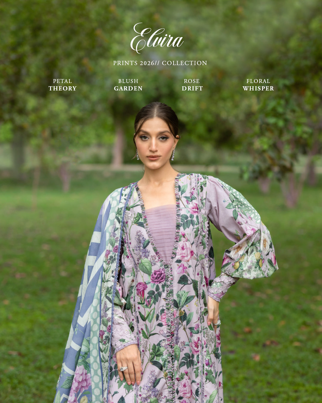 Elaf Premium | Bridgerton Prints 26 | EPB-3A ELVIRA - by Libasekhas UK - Registered Vendor of : Elaf Premium - 100% Original Designer Dress