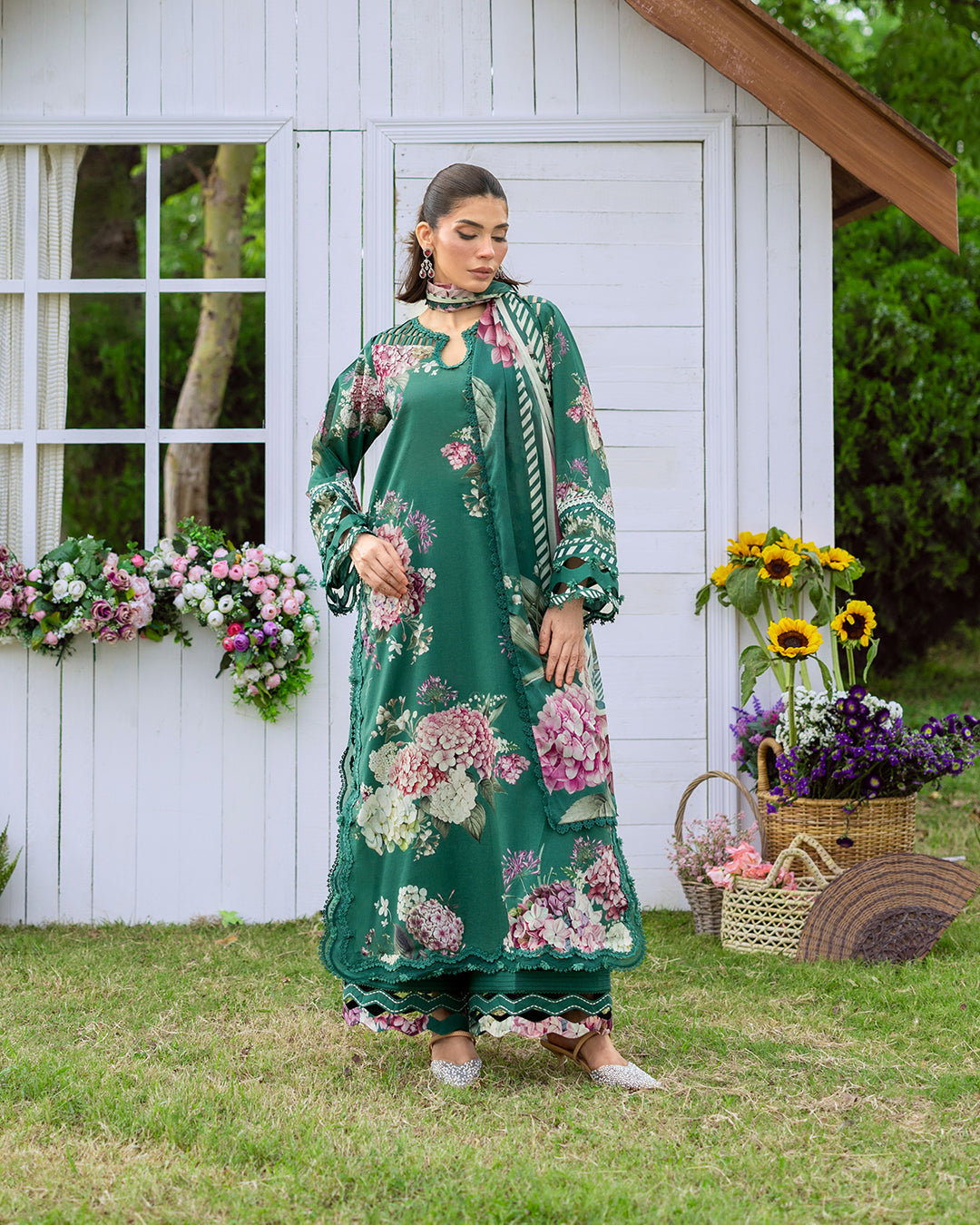 Elaf Premium | Bridgerton Prints 26 | EPB-8B MARIN - by Libasekhas UK - Registered Vendor of : Elaf Premium - 100% Original Designer Dress