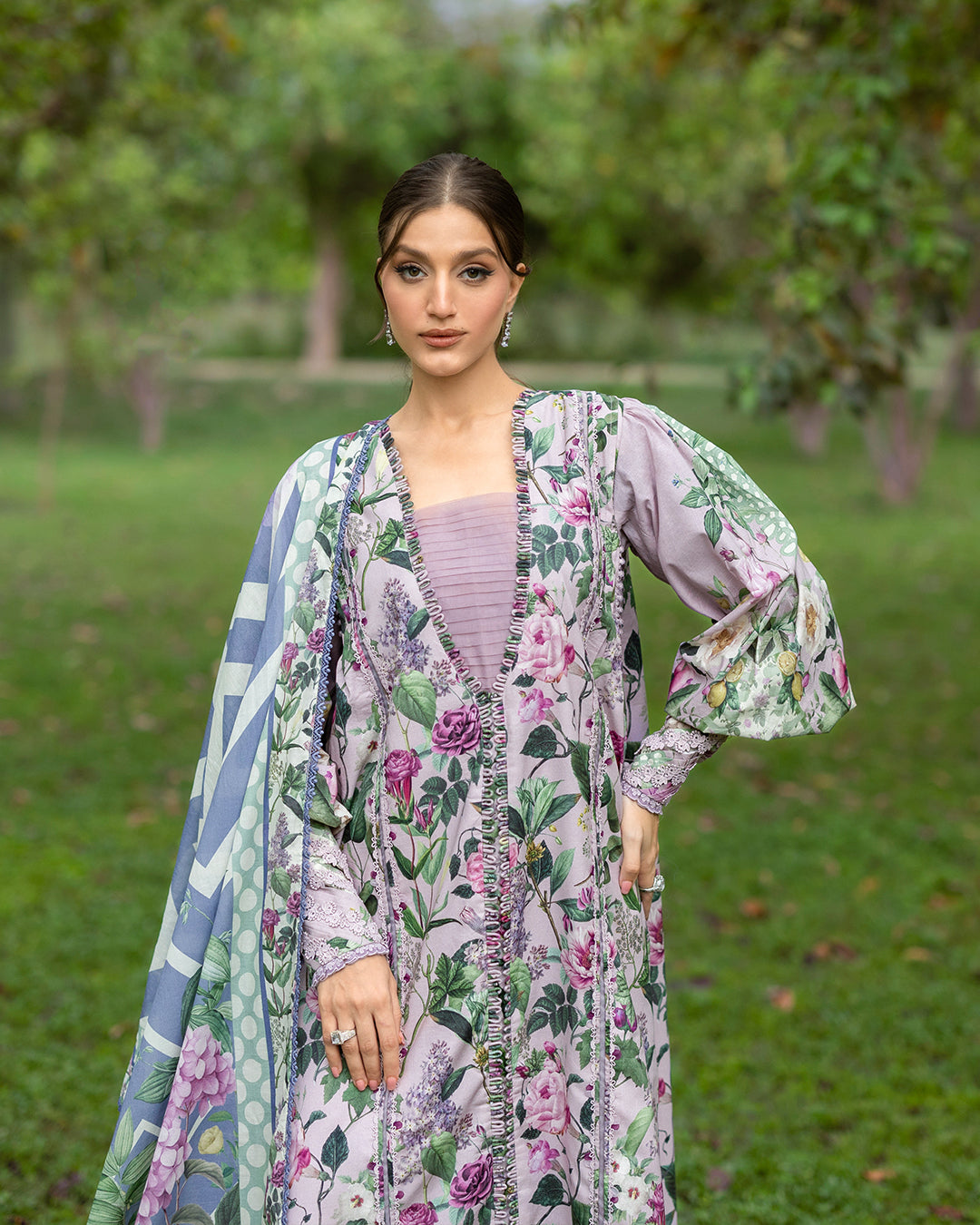 Elaf Premium | Bridgerton Prints 26 | EPB-3A ELVIRA - by Libasekhas UK - Registered Vendor of : Elaf Premium - 100% Original Designer Dress