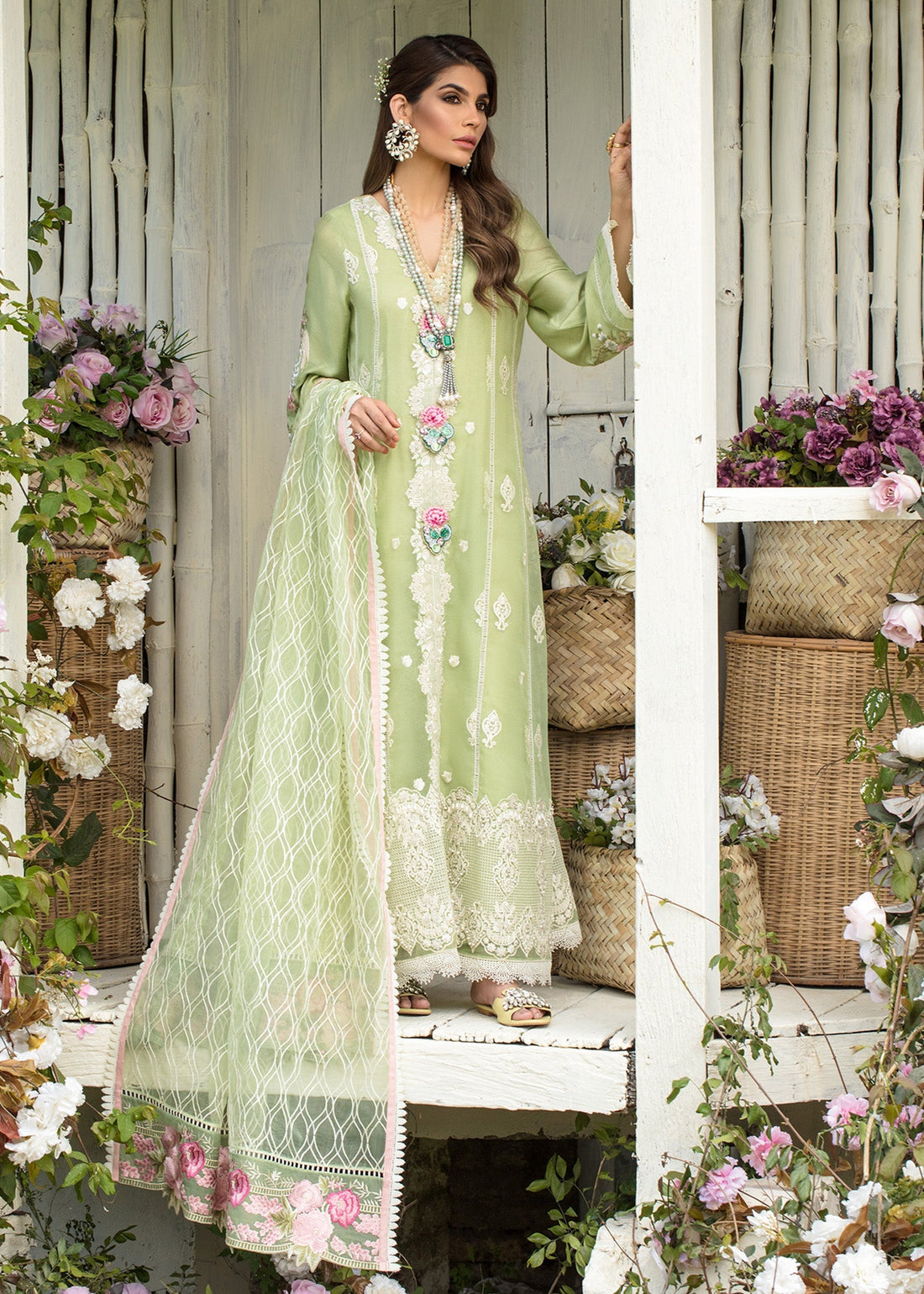 Saira Shakira | Luxury Pret | Mint Delight - by Libasekhas UK - Registered Vendor of : Saira Shakira - 100% Original Designer Dress