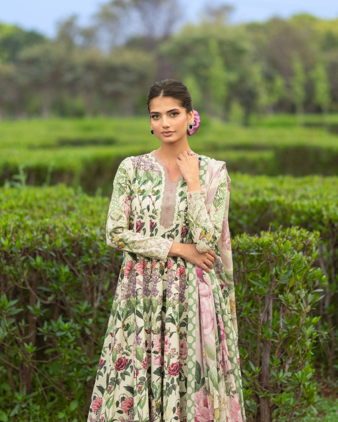 Elaf Premium | Bridgerton Prints 26 | EPB-3B PETALINE - by Libasekhas UK - Registered Vendor of : Elaf Premium - 100% Original Designer Dress