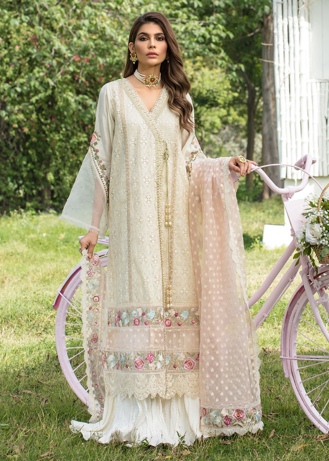 Saira Shakira | Luxury Pret | Blooming Jasmine - by Libasekhas UK - Registered Vendor of : Saira Shakira - 100% Original Designer Dress