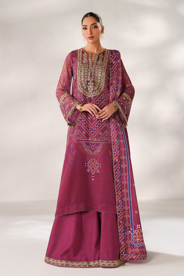 Baroque | Formals Collection | EMBROIDERED CHIFFON UF-4390 - by Libasekhas UK - Registered Vendor of : Baroque - 100% Original Designer Dress