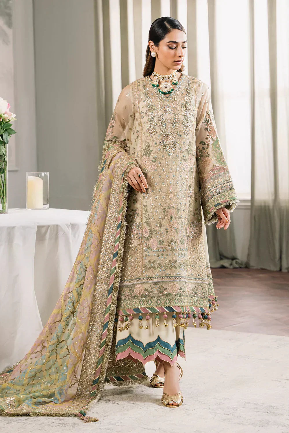Baroque | Chantelle Embroidered Collection | CH12-04 - by - Libasekhas UK - Registered Vendor of : Baroque - 100% Original Designer Dresss