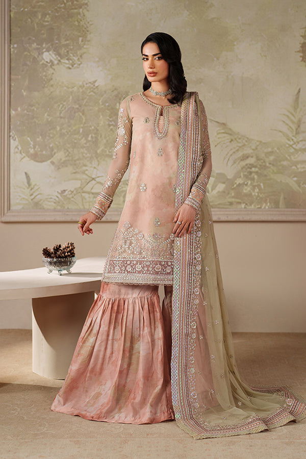 Zarif  | Zaneera Formals | ZRF-ZPE-04 SERIYAH - by Libasekhas UK - Registered Vendor of : Zarif - 100% Original Designer Dress
