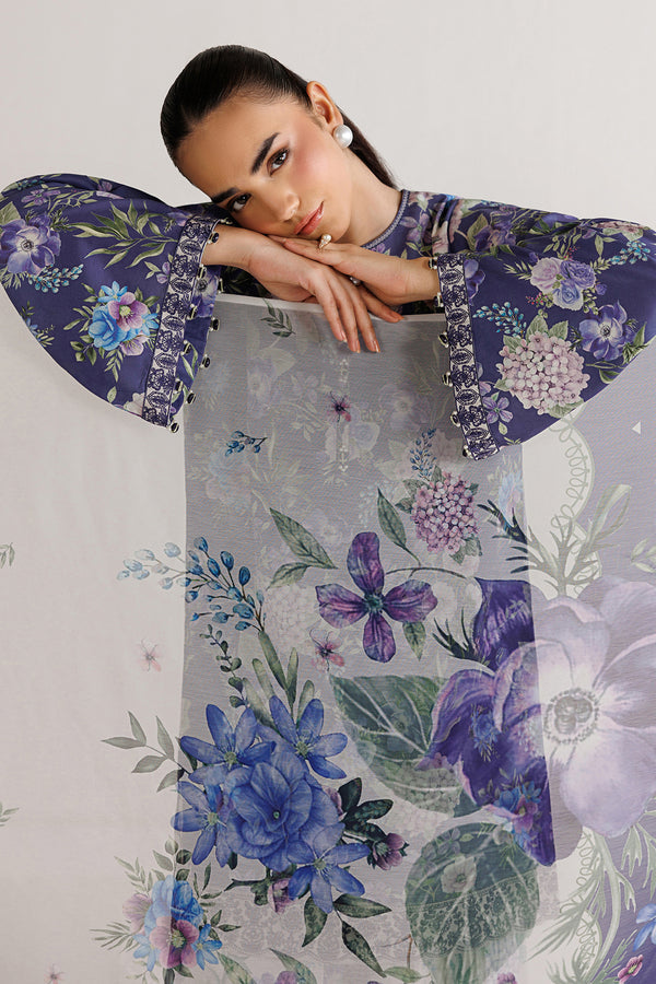 Baroque | Luxury Summer Pret |  UF-4496 - by Libasekhas UK - Registered Vendor of : Baroque - 100% Original Designer Dress