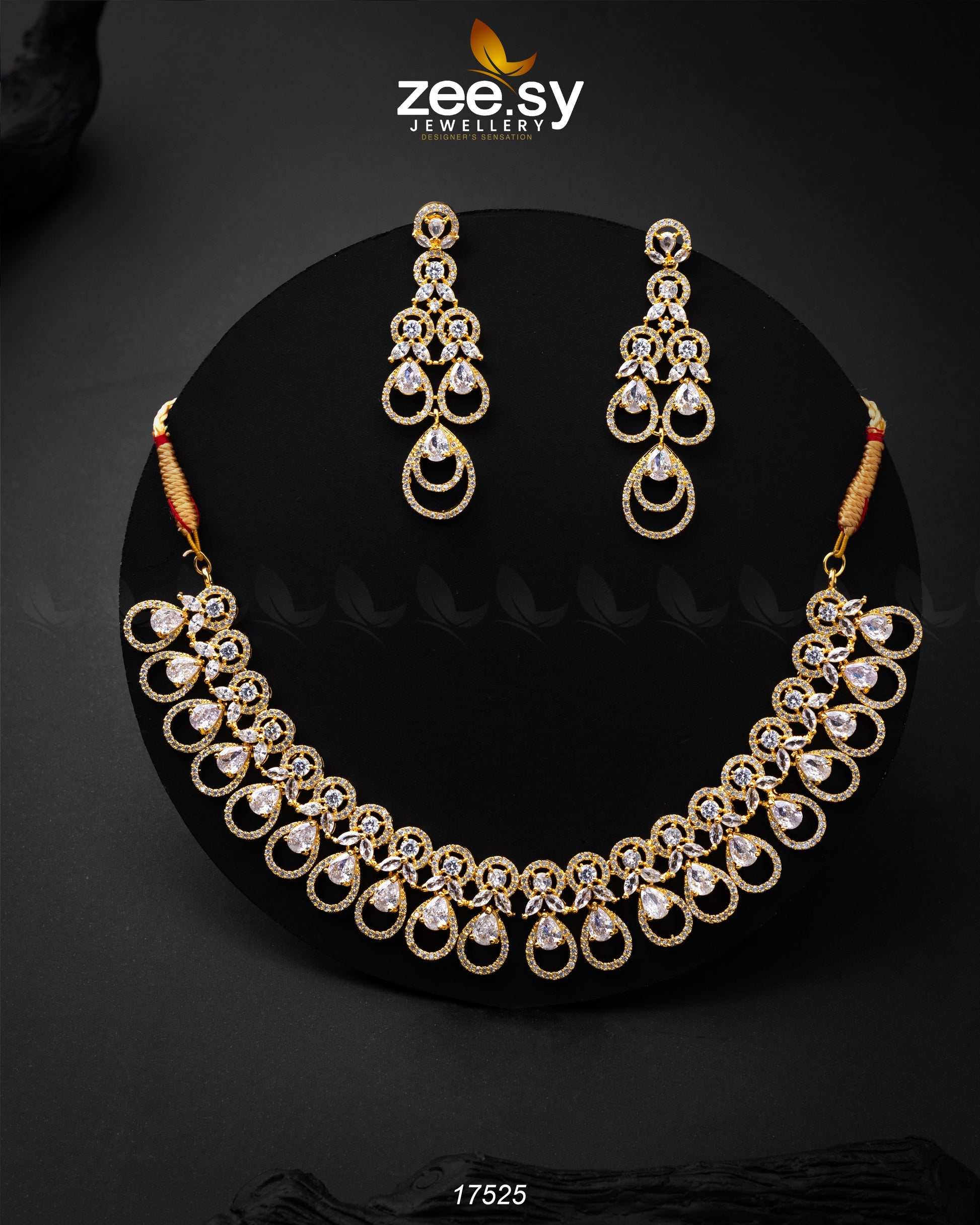Intricate Necklace - by - Libasekhas UK - Registered Vendor of : Zeesy - 100% Original Designer Dresss