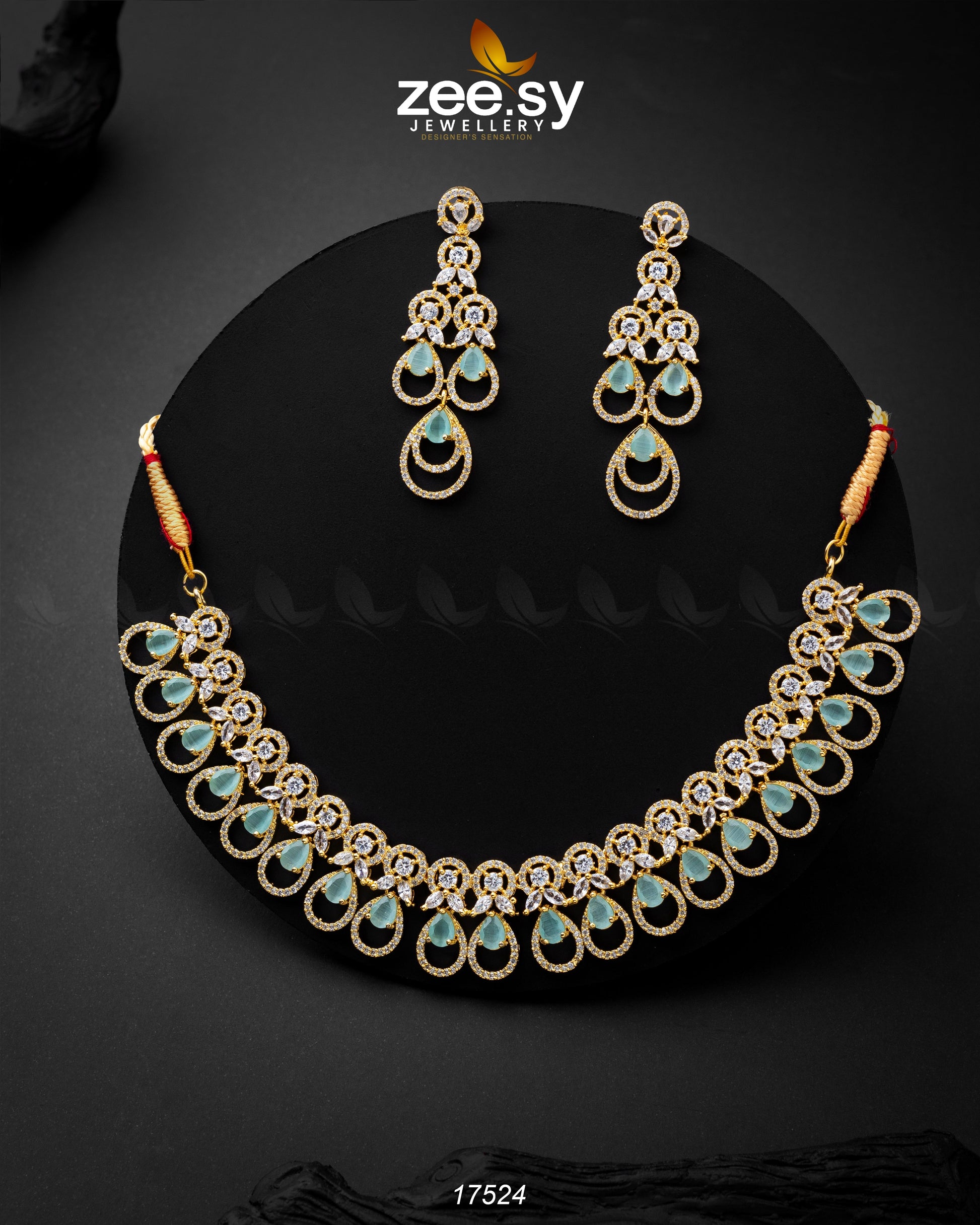 Intricate Necklace - by - Libasekhas UK - Registered Vendor of : Zeesy - 100% Original Designer Dresss