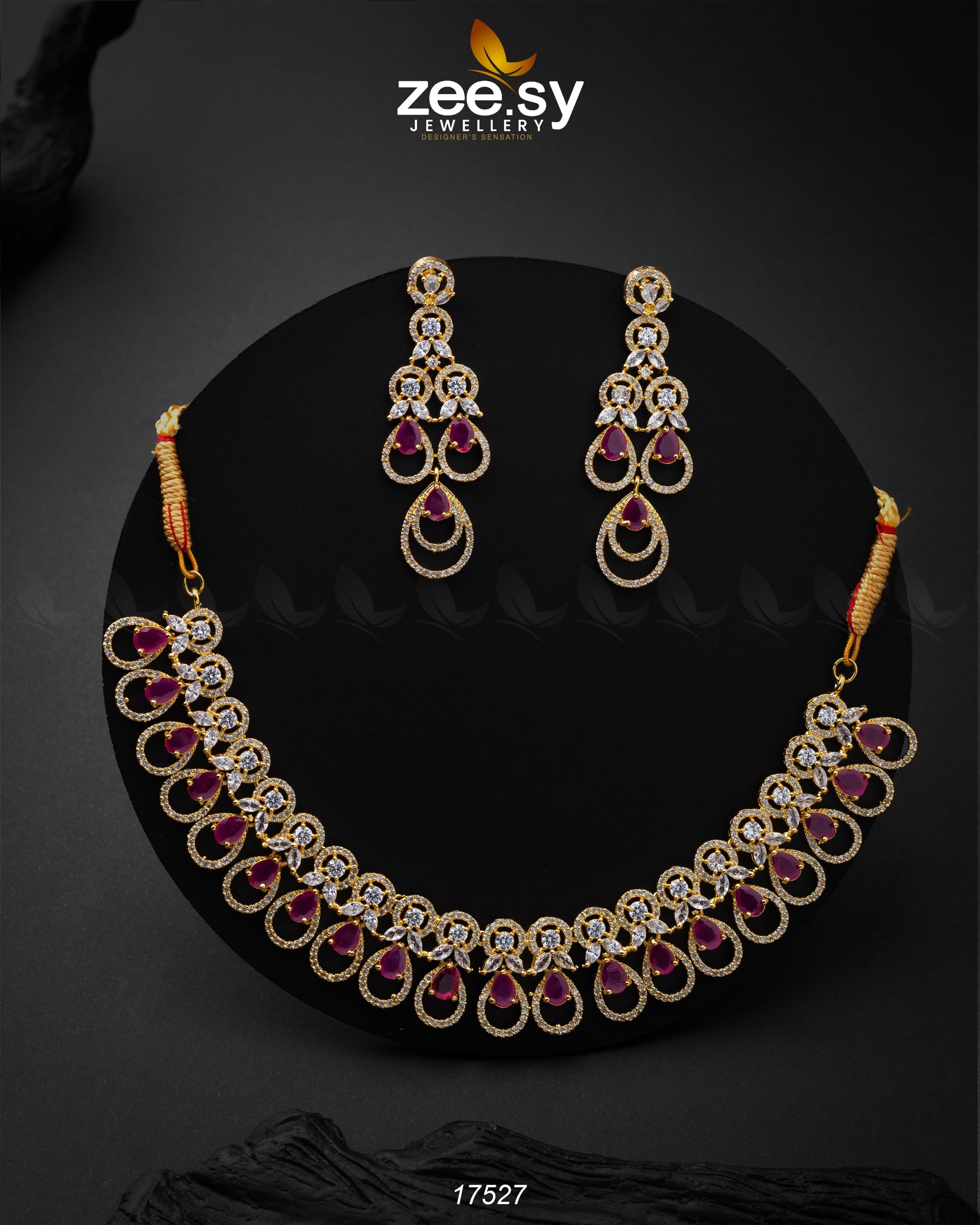 Intricate Necklace - by - Libasekhas UK - Registered Vendor of : Zeesy - 100% Original Designer Dresss