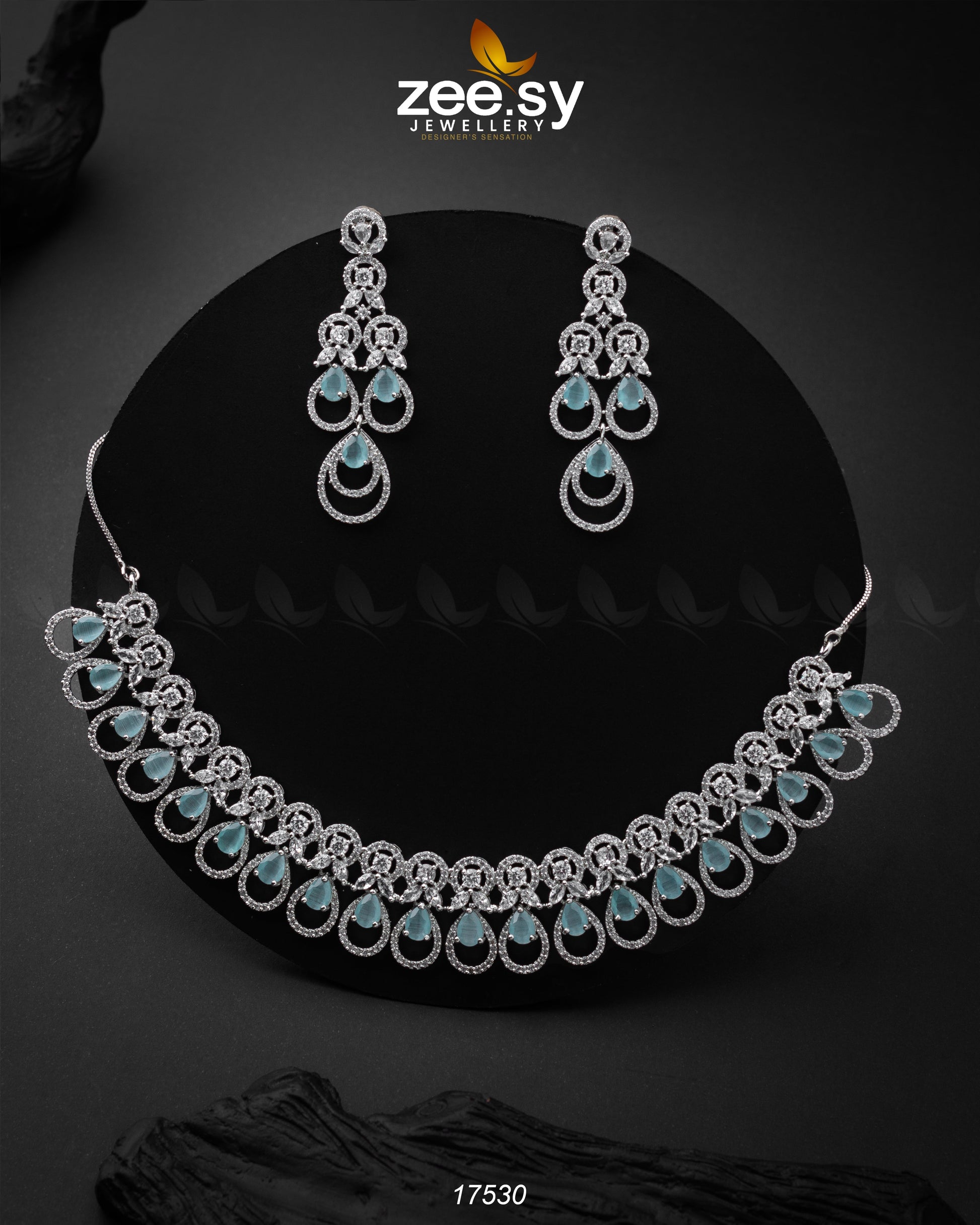 Intricate Necklace - by - Libasekhas UK - Registered Vendor of : Zeesy - 100% Original Designer Dresss
