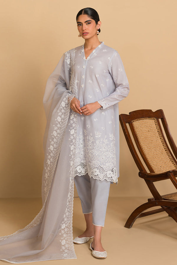 Cross Stitch | Chikankari Lawn Collection | P-05 - by - Libasekhas UK - Registered Vendor of : Cross Stitch - 100% Original Designer Dresss