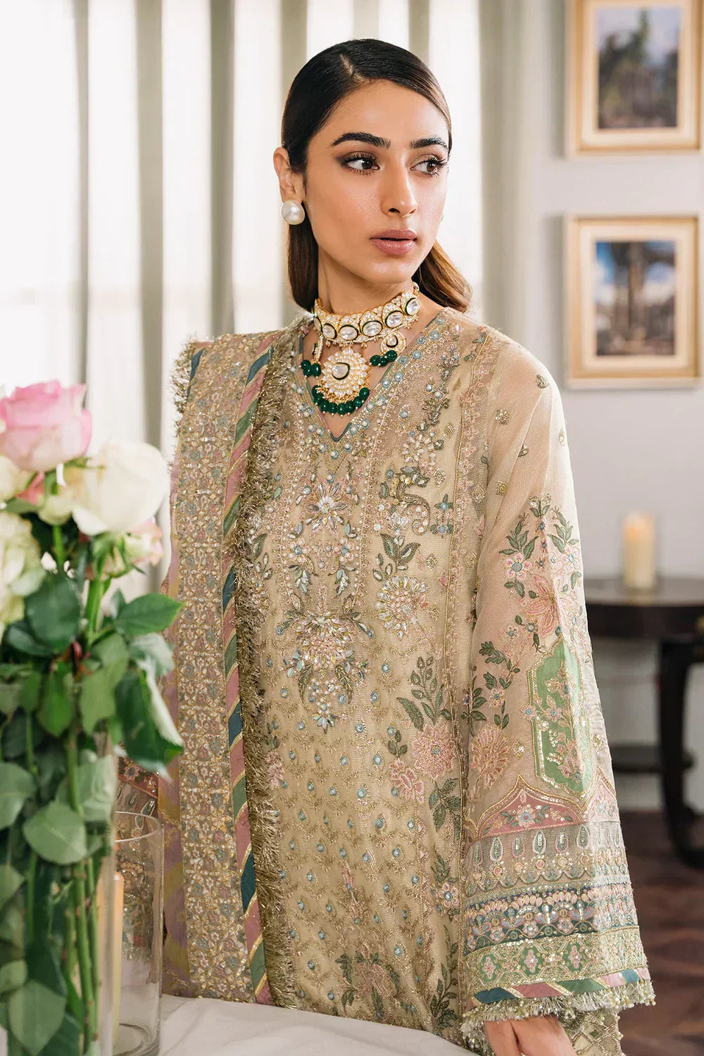Baroque | Chantelle Embroidered Collection | CH12-04 - by - Libasekhas UK - Registered Vendor of : Baroque - 100% Original Designer Dresss