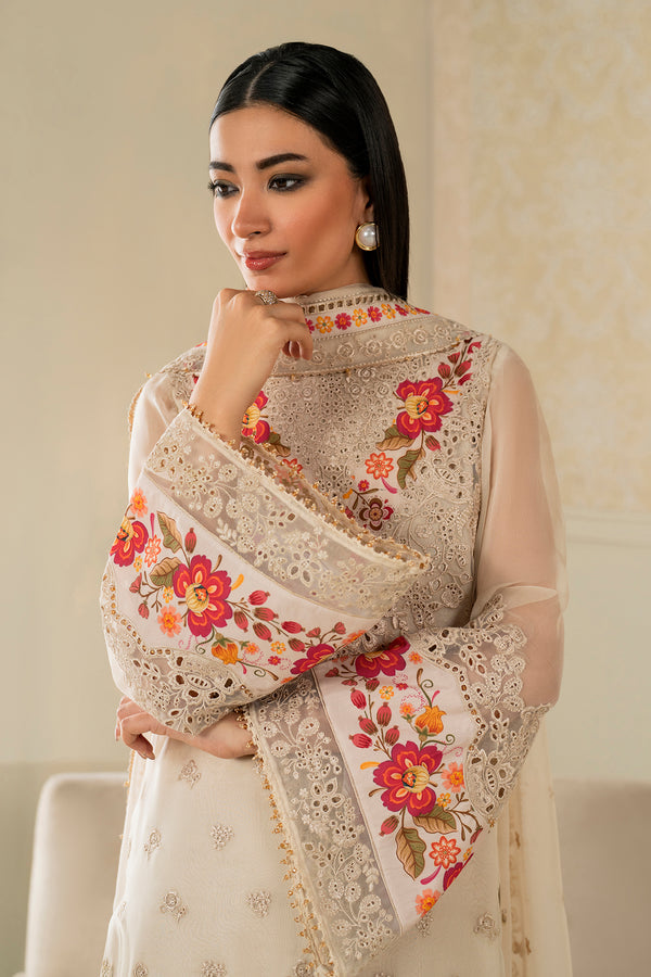 Baroque | Luxury Pret 25 | EMBROIDERED CHIFFON PR-1145 - by Libasekhas UK - Registered Vendor of : Baroque - 100% Original Designer Dress