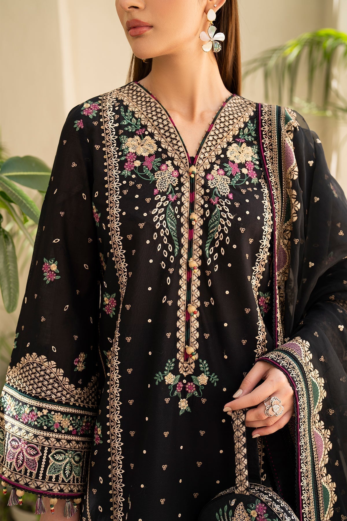 Jazmin | Irish Lawn SS 24 | D4 - by - Libasekhas UK - Registered Vendor of : Jazmin - 100% Original Designer Dresss