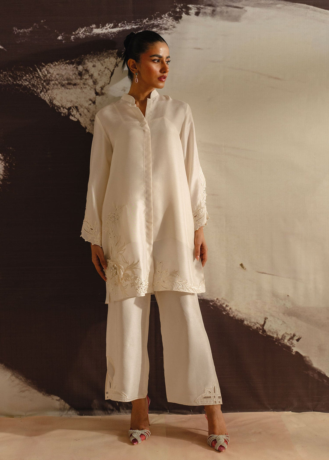 Mahgul | Eye of Cemal | Misty Floral - by - Libasekhas UK - Registered Vendor of : Mahgul - 100% Original Designer Dresss