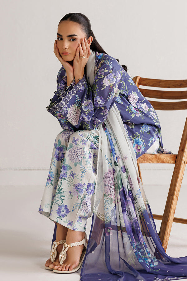 Baroque | Luxury Summer Pret |  UF-4496 - by Libasekhas UK - Registered Vendor of : Baroque - 100% Original Designer Dress