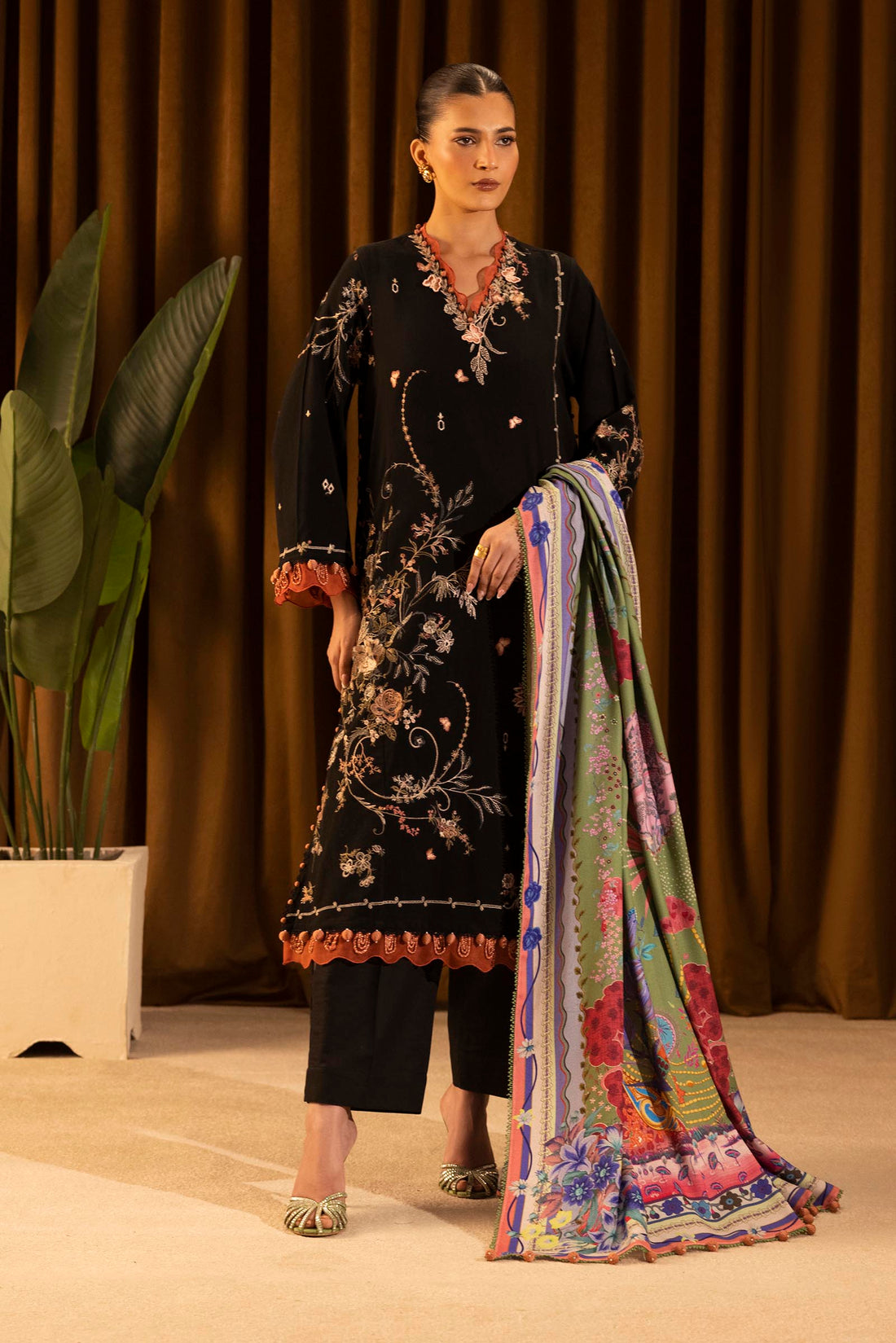 Sana Safinaz | Muzlin Winter 25 | M253-006A - by Libasekhas UK - Registered Vendor of : Sana Safinaz - 100% Original Designer Dress