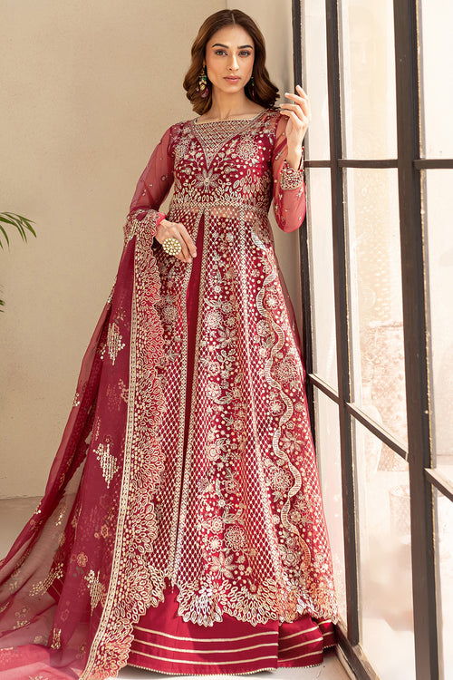 Farasha | Lu Zella Premium Formals 25 | Carmine Allure - by Libasekhas UK - Registered Vendor of : Farasha - 100% Original Designer Dress