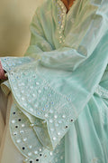 Cross Stitch | Premium Lawn 24 | WHISPER MINT - by - Libasekhas UK - Registered Vendor of : Cross Stitch - 100% Original Designer Dresss