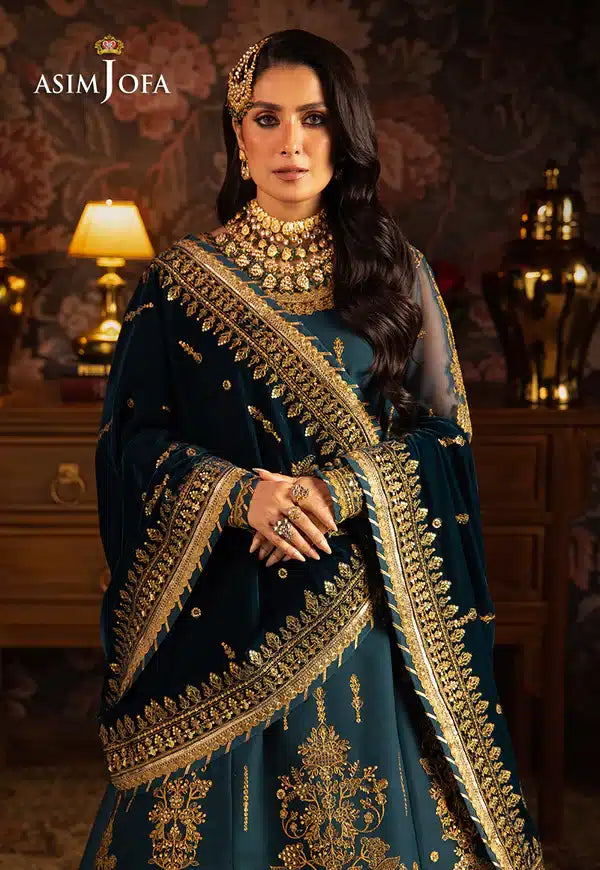 Asim Jofa | Makhmal Wedding Velvet 23 | AJMM-07 - by - Libasekhas UK - Registered Vendor of : Asim Jofa - 100% Original Designer Dresss