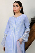 Farasha | Summer Weaves Embroidered Lawn | Serene Blue - by - Libasekhas UK - Registered Vendor of : Farasha - 100% Original Designer Dresss