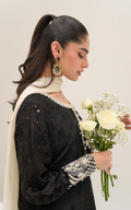 Sana Abbas | Ara Eid Luxe | Noir - by Libasekhas - Registered Vendor of : Sana Abbas - 100% Original Designer Dress
