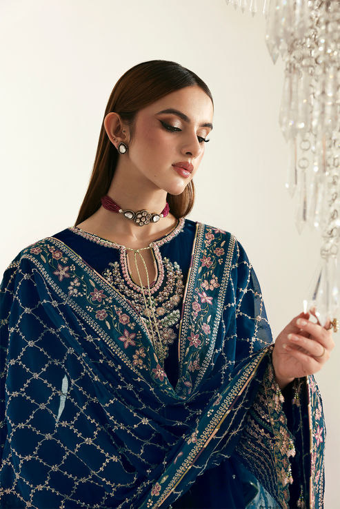 Emaan Adeel | Zarposh Velvet 25 | JAHANARA - by Libasekhas UK - Registered Vendor of : Emaan Adeel - 100% Original Designer Dress