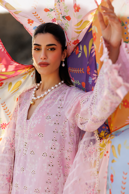 Emaan adeel | Sunlit Groove Luxury Lawn 26 | SUMMER SORBET - by Libasekhas UK - Registered Vendor of : Emaan Adeel - 100% Original Designer Dress