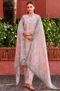 Farasha | Printed Essentials | Peach Glow - by - Libasekhas UK - Registered Vendor of : Farasha - 100% Original Designer Dresss