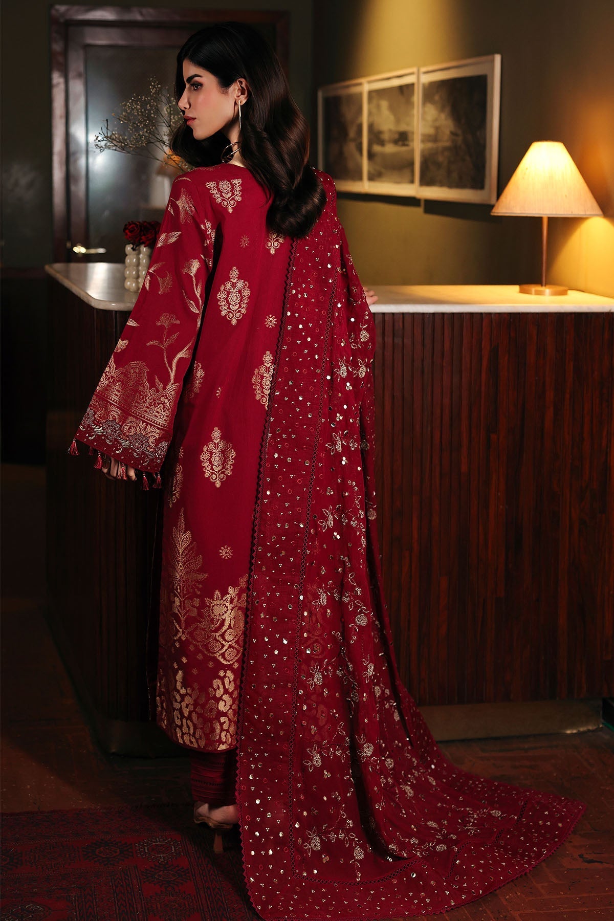Nureh | Exclusive Jacquard | NE-225 - by Libasekhas UK - Registered Vendor of : Nureh - 100% Original Designer Dress