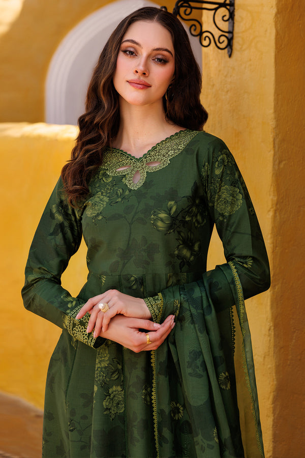 Farasha | Printed Essentials | Sage Charm - by - Libasekhas UK - Registered Vendor of : Farasha - 100% Original Designer Dresss