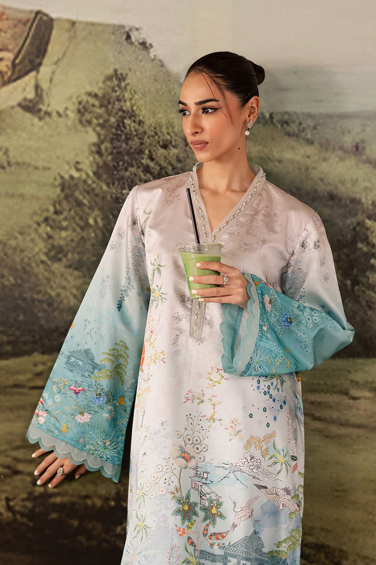 Nureh | Shades of Winter | NP-672 - by Libasekhas UK - Registered Vendor of : Nureh - 100% Original Designer Dress