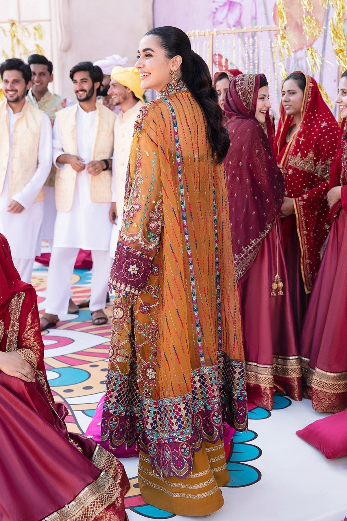 Nureh | Jhoomro Wedding Formals | Gulshan Shirt - by - Libasekhas UK - Registered Vendor of : Nureh - 100% Original Designer Dresss