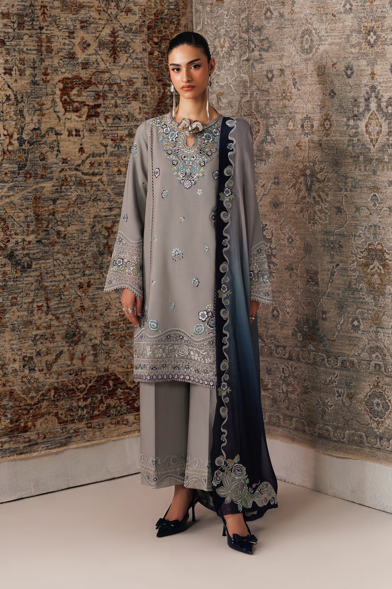 Qalamkar | Q Line Linen 26 | QLW-15 GINA - by Libasekhas UK - Registered Vendor of : Qalamkar - 100% Original Designer Dress