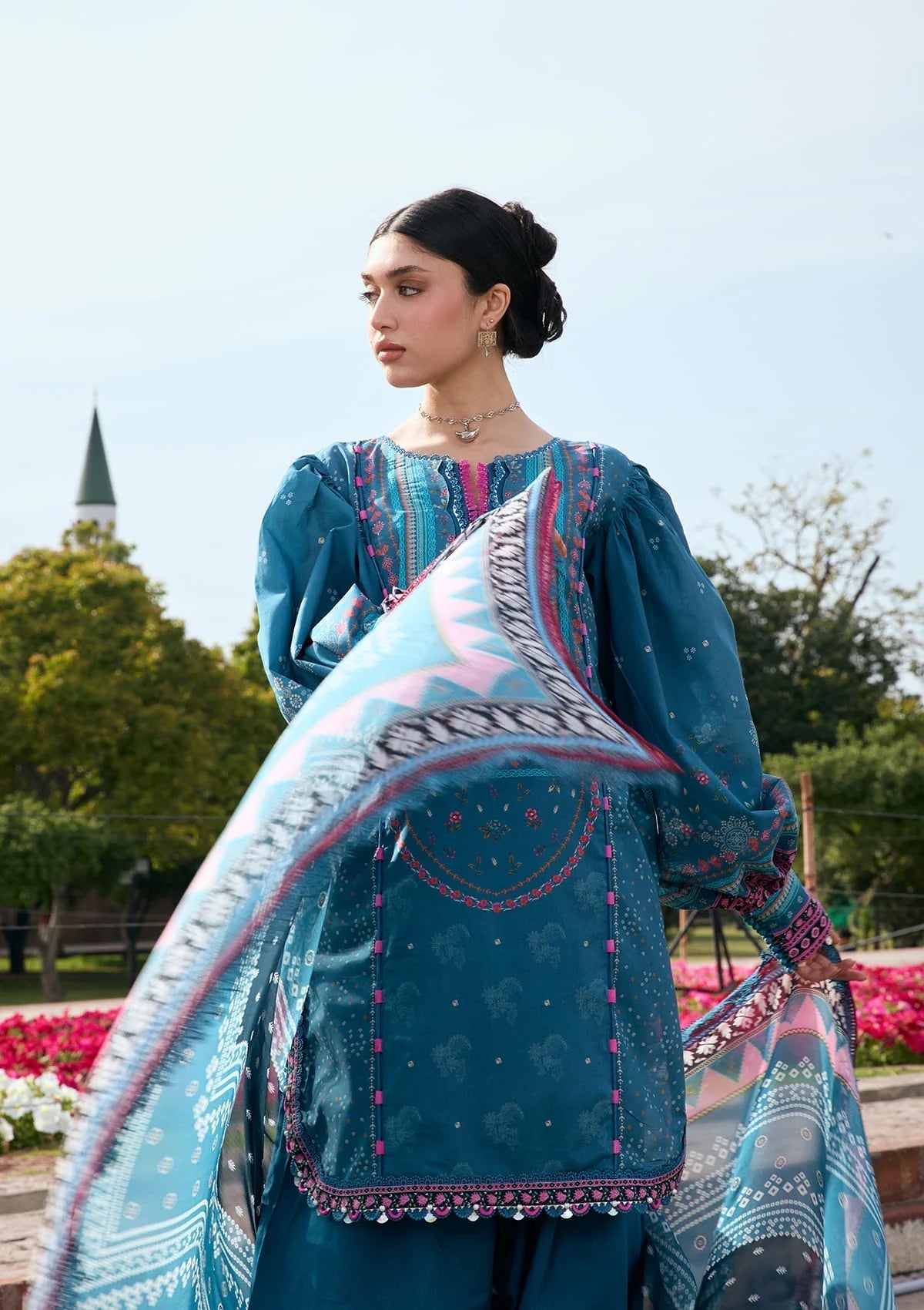 Kahf Premium | Prints Collection 26 | KPS-4A FALAK ARA - by Libasekhas - Registered Vendor of : Kahf Premium - 100% Original Designer Dress