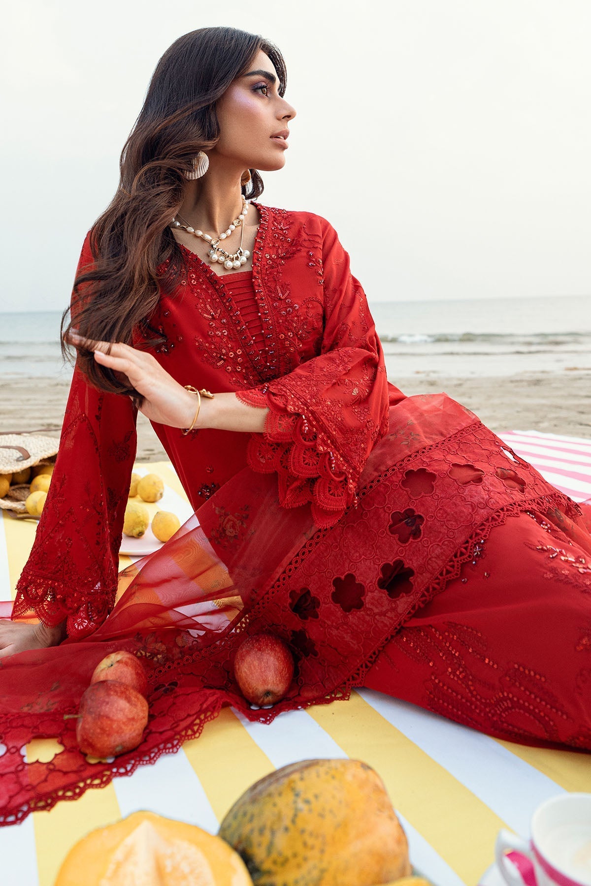 Nureh | Khuwab Luxury Lawn | NE-147 - by - Libasekhas UK - Registered Vendor of : Nureh - 100% Original Designer Dresss