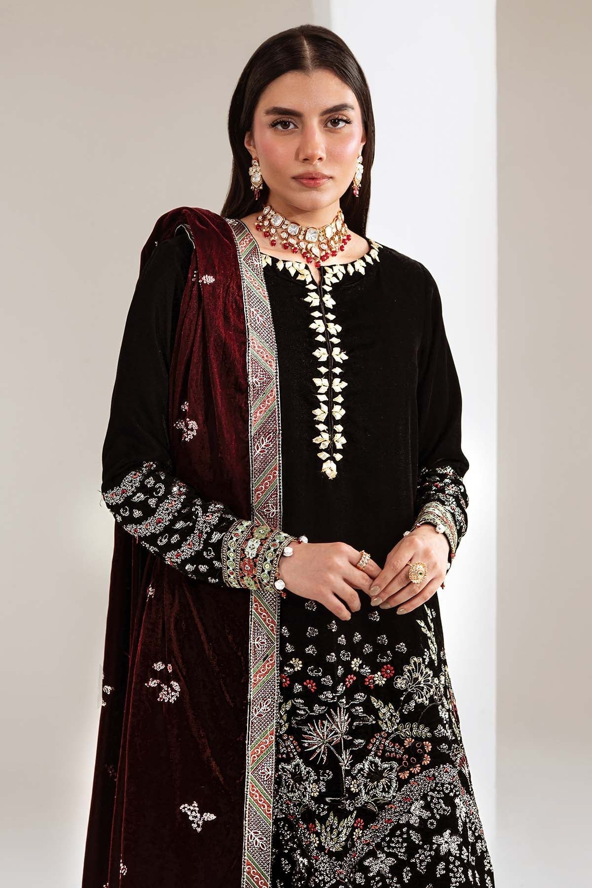 Nureh | Maya Velvet | NW-113 - by Libasekhas UK - Registered Vendor of : Nureh - 100% Original Designer Dress