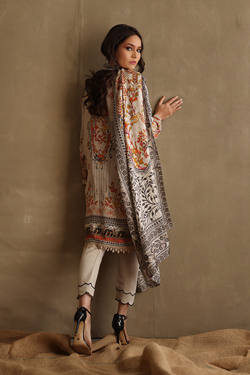 Mina Hasan | Signature Pret | Monochrome In Spring - by Libasekhas - Registered Vendor of : Mina Hasan - 100% Original Designer Dress