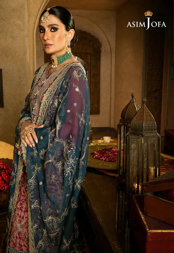 Asim Jofa | Velvet Festive 23 | AJVF-06 - by - Libasekhas UK - Registered Vendor of : Asim Jofa - 100% Original Designer Dresss