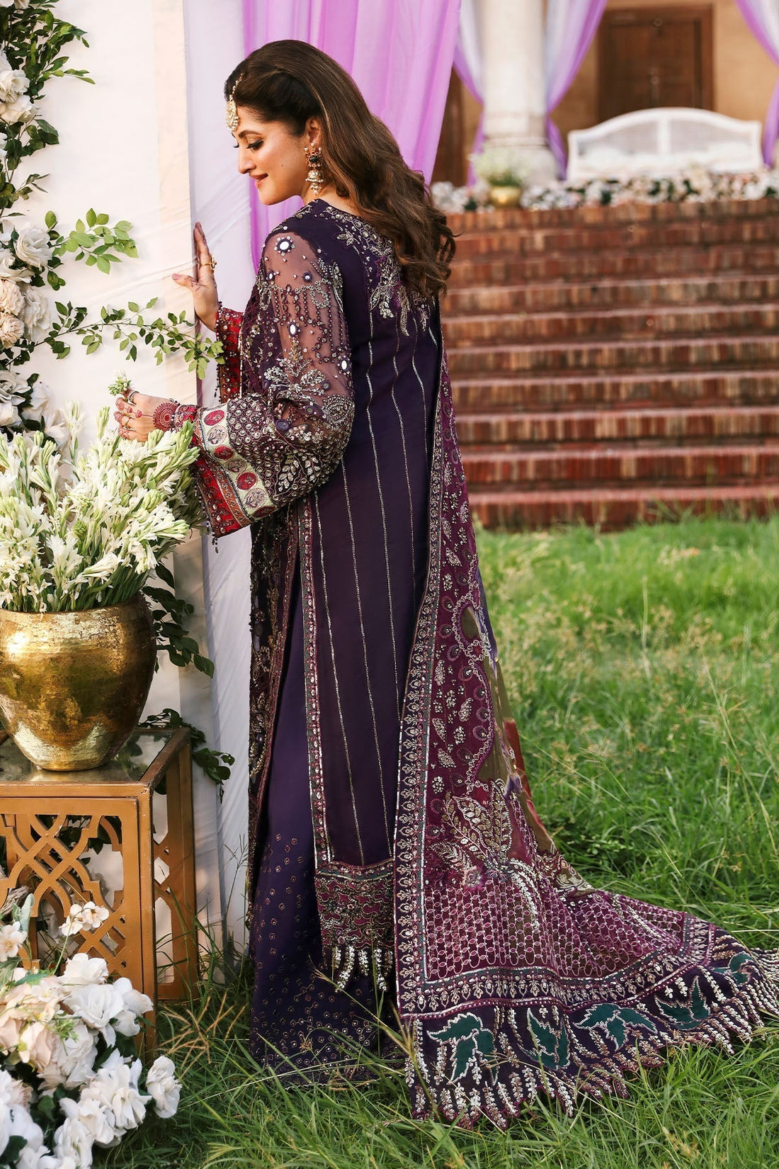 Nureh | Jhoomro Wedding Formals | NL-70 JAHAN - by - Libasekhas UK - Registered Vendor of : Nureh - 100% Original Designer Dresss