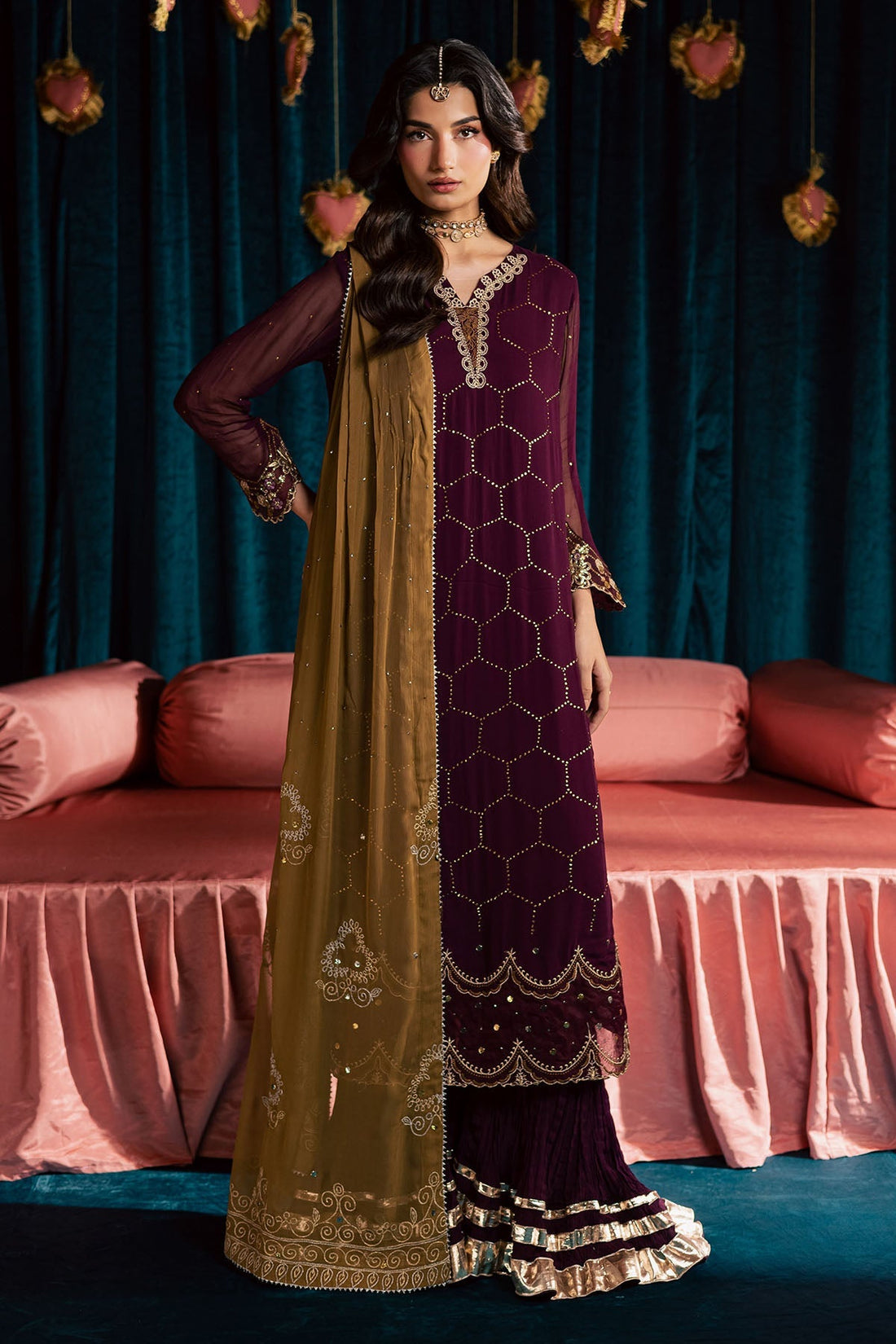 Nureh | Mukeshkari Formals | MK-21 - by Libasekhas UK - Registered Vendor of : Nureh - 100% Original Designer Dress