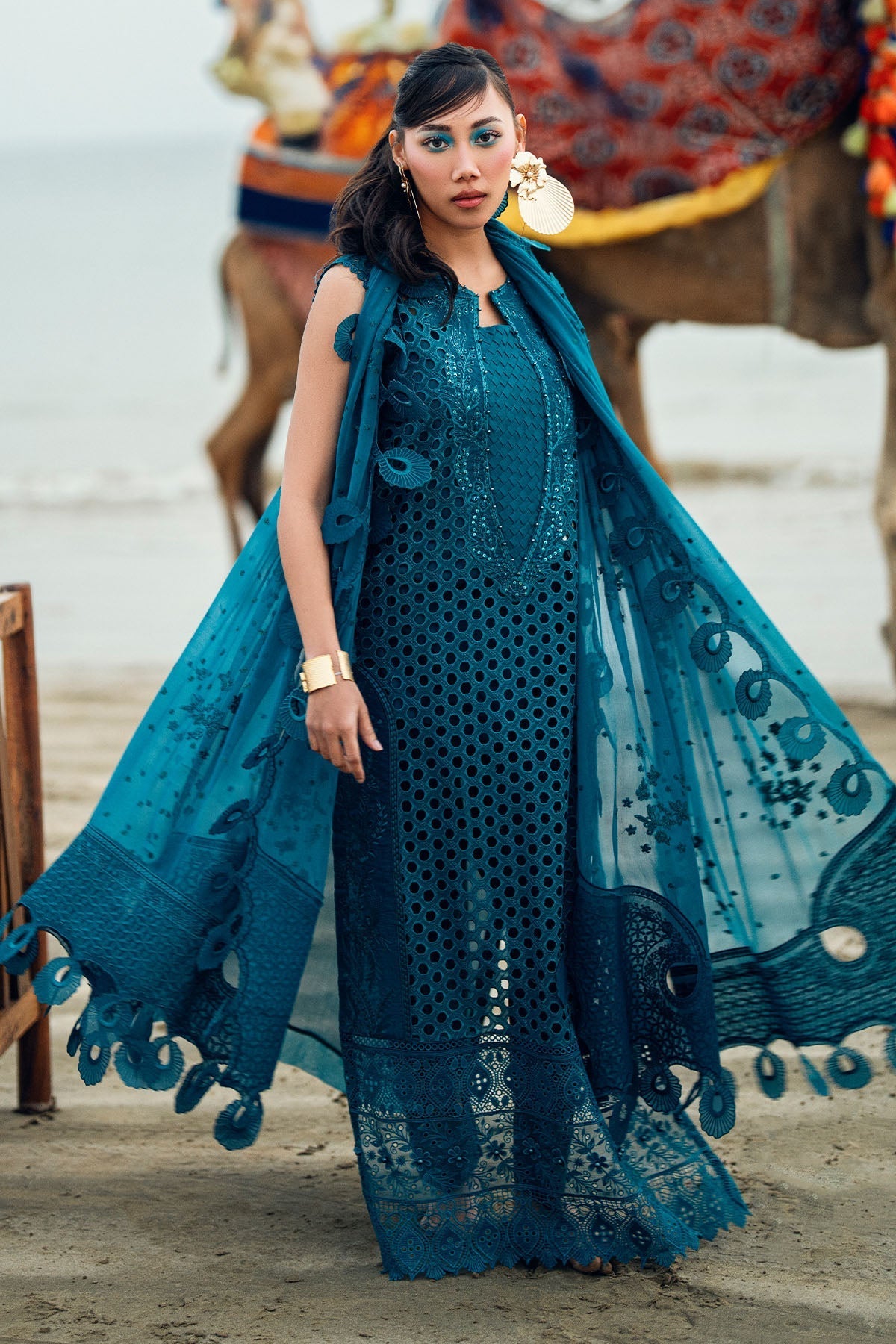 Nureh | Khuwab Luxury Lawn | NE-148 - by - Libasekhas UK - Registered Vendor of : Nureh - 100% Original Designer Dresss