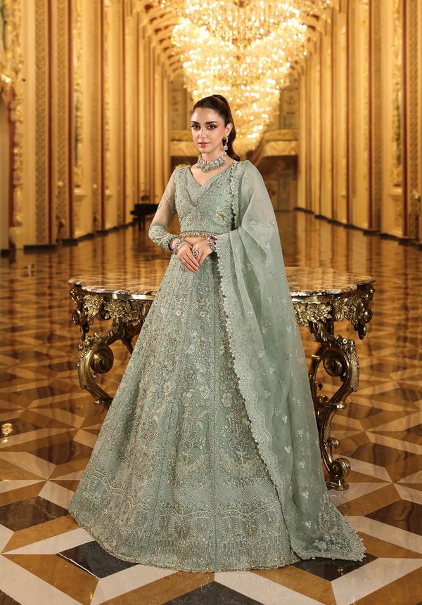 Elaf Premium | Stardom Formal Handwork 25 | ESH-03 LIME LIGHT - by Libasekhas UK - Registered Vendor of : Elaf Premium - 100% Original Designer Dress