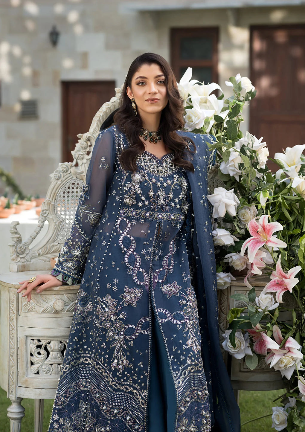 Elaf Premium | Formal Handwork Collection | EFH-04 FALAK - by - Libasekhas UK - Registered Vendor of : Elaf Premium - 100% Original Designer Dresss