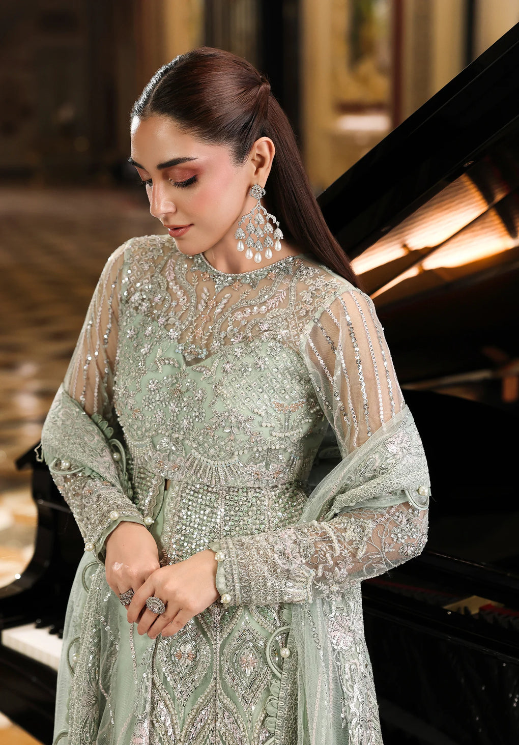 Elaf Premium | Stardom Formal Handwork 25 | ESH-10 DIANA - by Libasekhas UK - Registered Vendor of : Elaf Premium - 100% Original Designer Dress