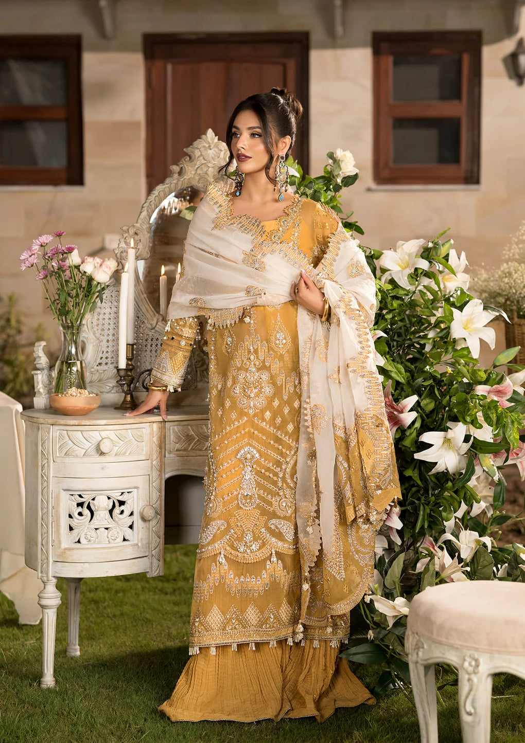 Elaf Premium | Formal Handwork Collection | EFH-07 SAHAR - by - Libasekhas UK - Registered Vendor of : Elaf Premium - 100% Original Designer Dresss
