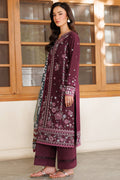 Farasha | Summer Weaves Embroidered Lawn | Burgandy Rush - by - Libasekhas UK - Registered Vendor of : Farasha - 100% Original Designer Dresss