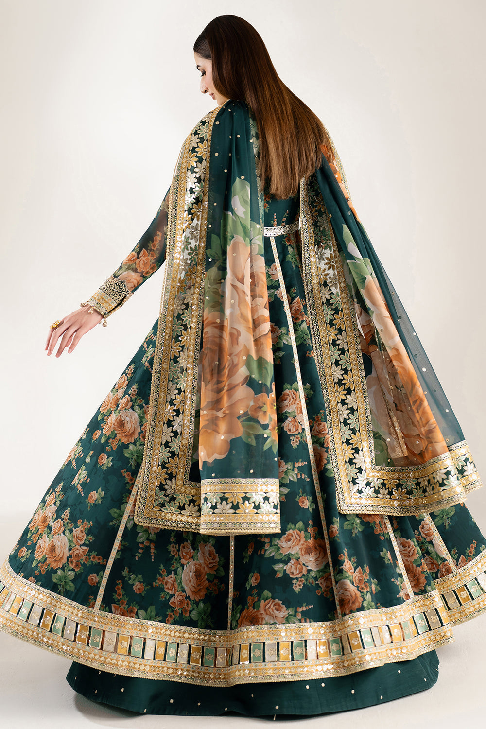 Farasha | Fiorella Formals | Teal Passion - by Libasekhas UK - Registered Vendor of : Farasha - 100% Original Designer Dress